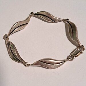 925 silver bracelet wave shaped